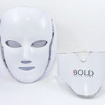 Bold Skincare 7 Color LED Light Therapy Mask for Face & Neck