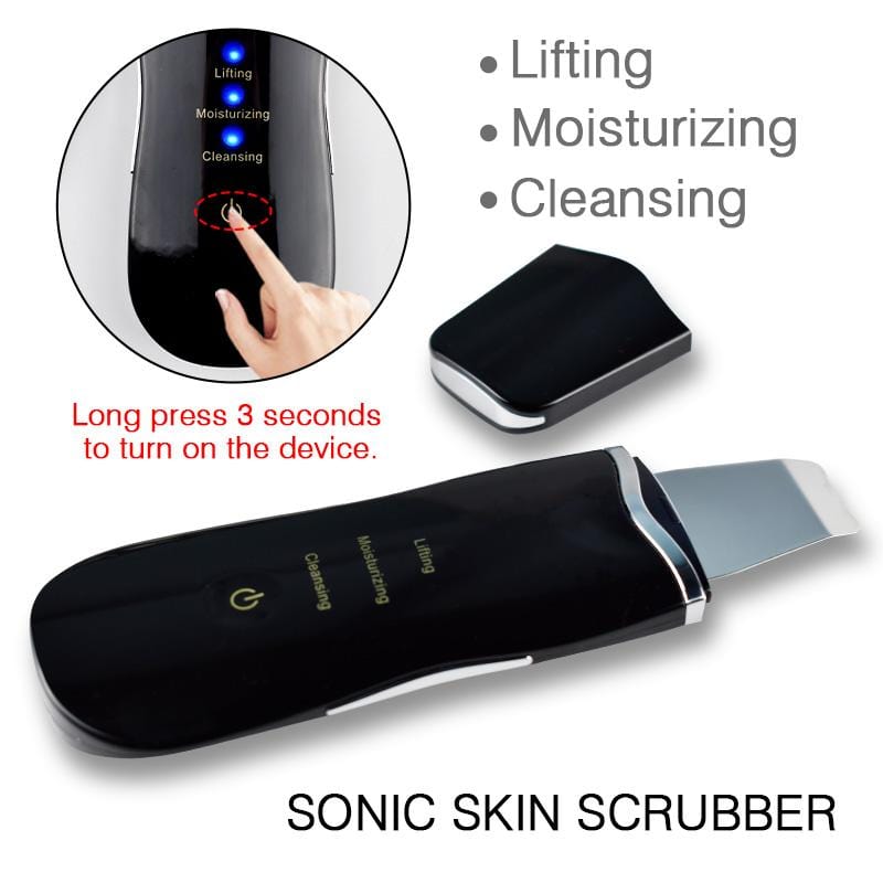 Bold Skincare Ultrasonic Skin Scrubber: Skin Scrubber | Blackhead Scrubber | Skin Spatula | Acne Scrubber